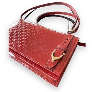 gucci patent red patent leather cross body